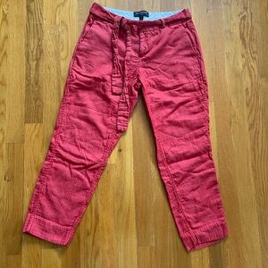 Banana Republic Red Chinos Straight-Leg
